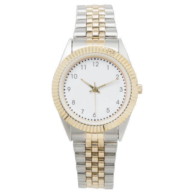  Two-Tone Silver & Gold Dress Watch (Front)