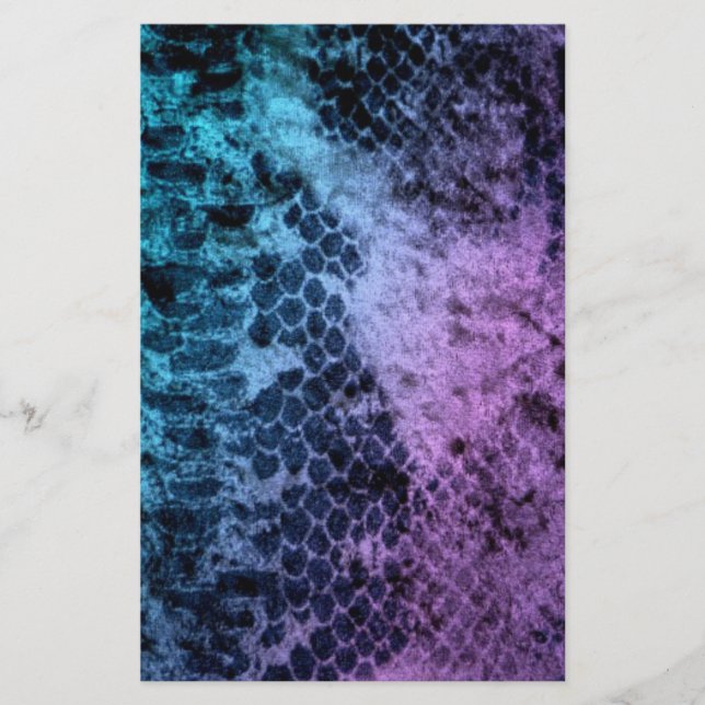 Two Tone Snakeskin Stationery (Front)