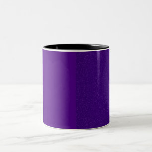 Two-Tone Speckled Purple Coffee Mug – Customisable
