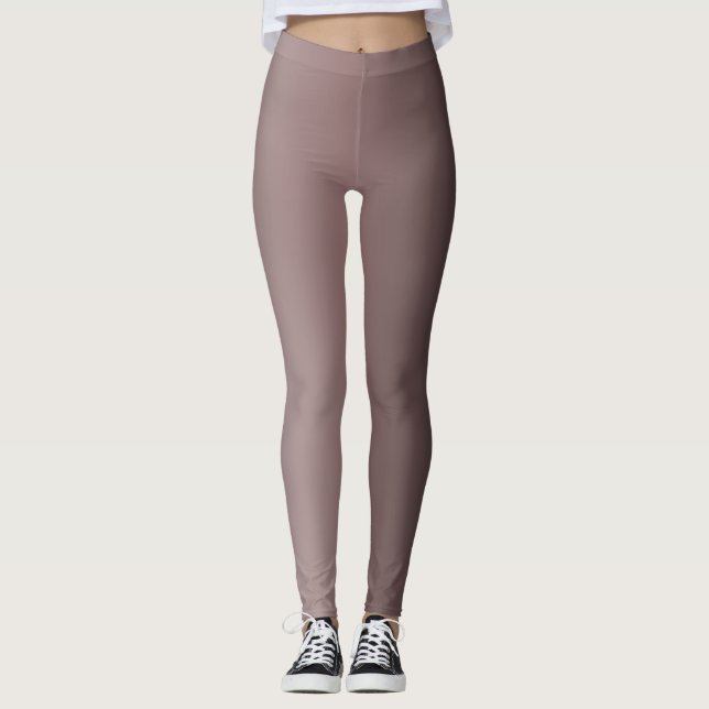Two-Tone Split Colour Block Leggings (Front)