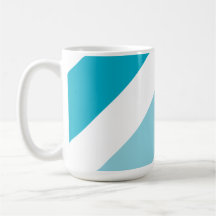 Two-tone Striped Latte Mug