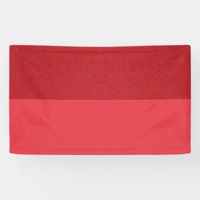 Two-Tone Tomato Red Event Banner – Customisable (Horizontal)