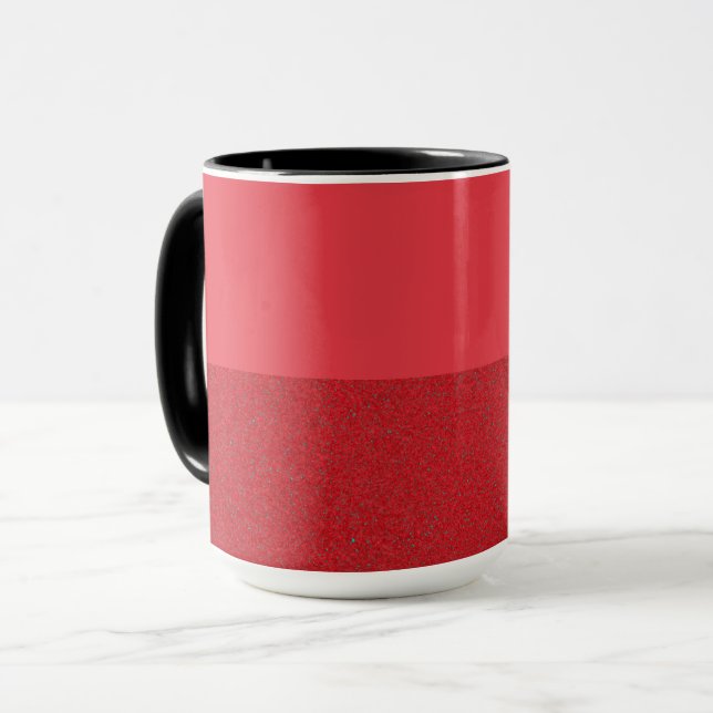 Two-Tone Tomato Red Noise Coffee Mug – Customise (Front Left)