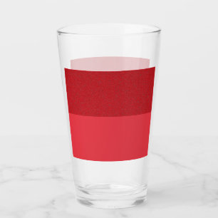 Two-Tone Tomato Red Pint Glass Cup – Customisable