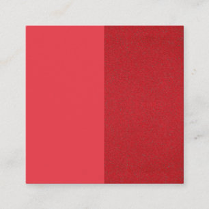 Two-Tone Tomato Red Square Business Card