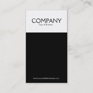 Two Tone Vertical (B&W) Business Card
