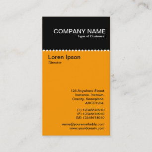 Two Tone Vertical - Dotted Rule Business Card