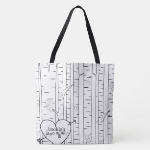 Two Toned Bookish Love Affair Tote Bag