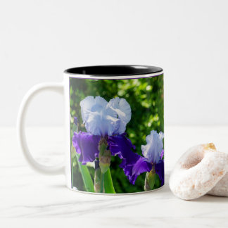 Two-toned Iris Beauties Two-Tone Coffee Mug