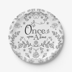 Two Toned Once Upon A Time Paper Plates