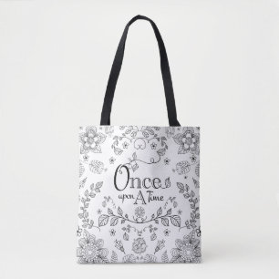 Two Toned Once Upon A Time Tote Bag