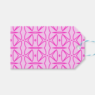 Two Toned Pink Pattern Gift Tag
