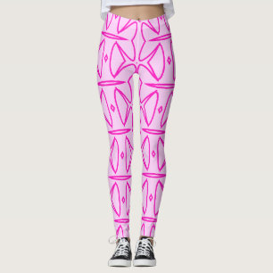 Two Toned Pink Pattern Leggings