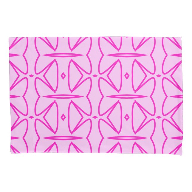 Two Toned Pink Pattern Pillowcase (Front)