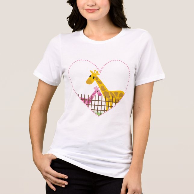 Two (Too) Cute Giraffes T-shirts (Front)