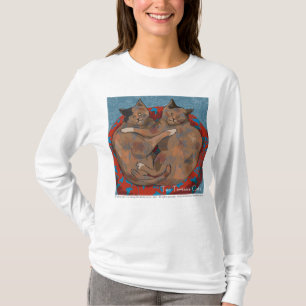Two Tortoise Shell Cats women's long sleeved shirt