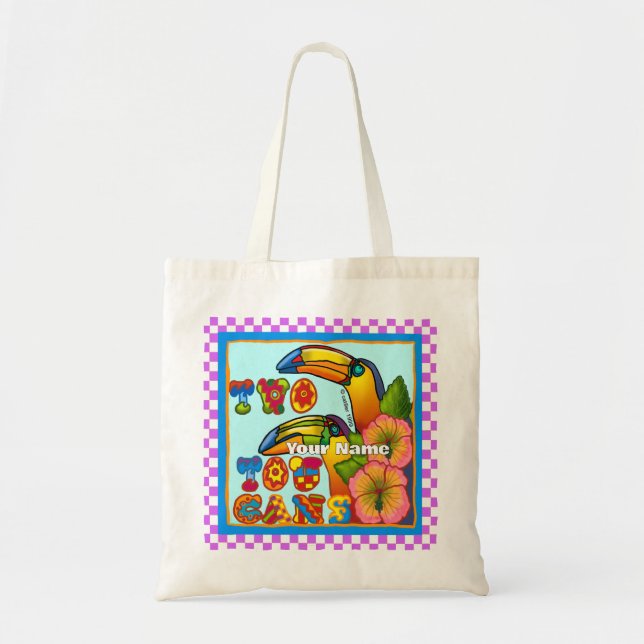 Two Toucans Tote Bag (Front)