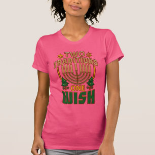 Two Traditions One Wish Hanukkah Graphic T-Shirt