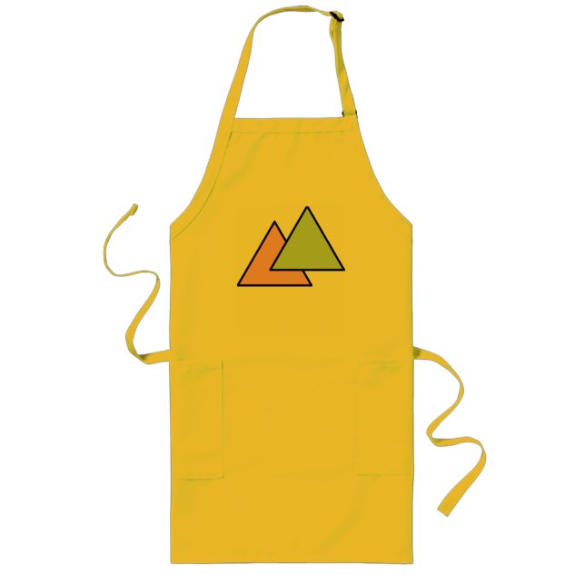 Two triangle chain long apron (Front)