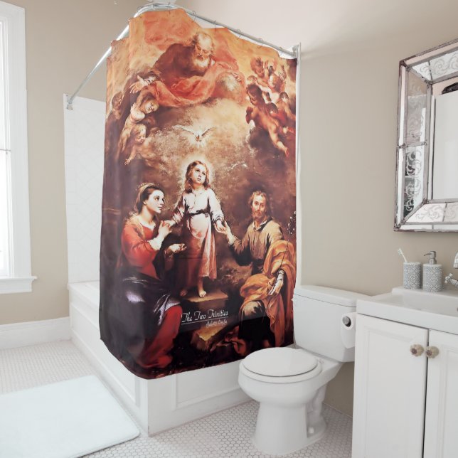 Two Trinities Shower Curtain (In Situ)