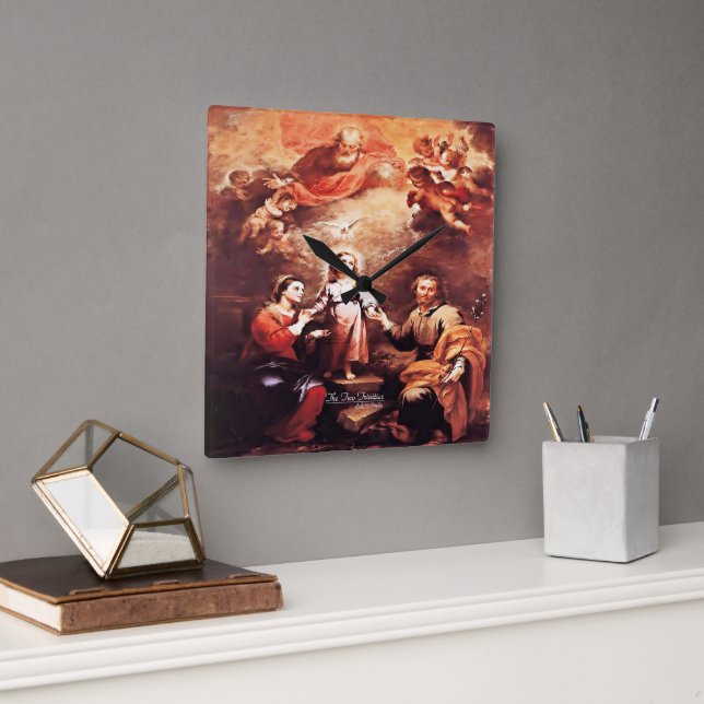 Two Trinities Square Wall Clock (Office)