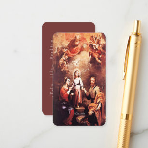 Two Trinities with Prayer Enclosure Card