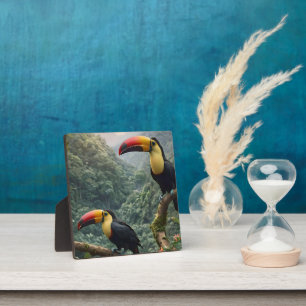 Two Tropical Toucan Birds, Plaque