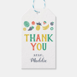 Two-tti Fruiti Second Birthday Thank You Favour Ta Gift Tags