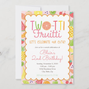 Two-tti Fruitti Birthday Invitation