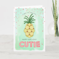 Two-tti Fruitti Pineapple Balloon Birthday