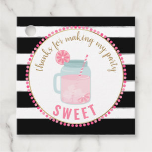 Two-tti Fruitti Pink Lemonade Birthday Thank You Favour Tags