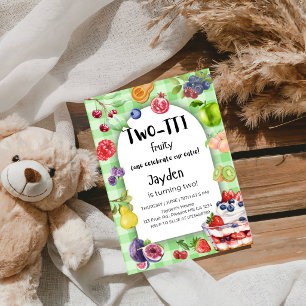 Two-TTI Frutti 2nd Birthday Party Invitation