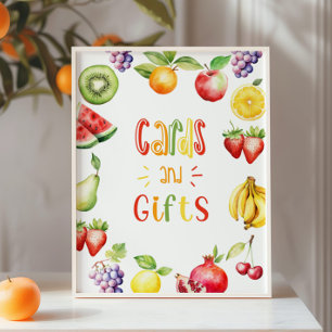 Two-tti frutti birthday Cards and gifts Poster