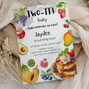 Two -TTI Frutti Boy 2nd Birthday Party Invitation
