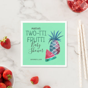 Two-tti Frutti Fruit Baby Shower Napkin