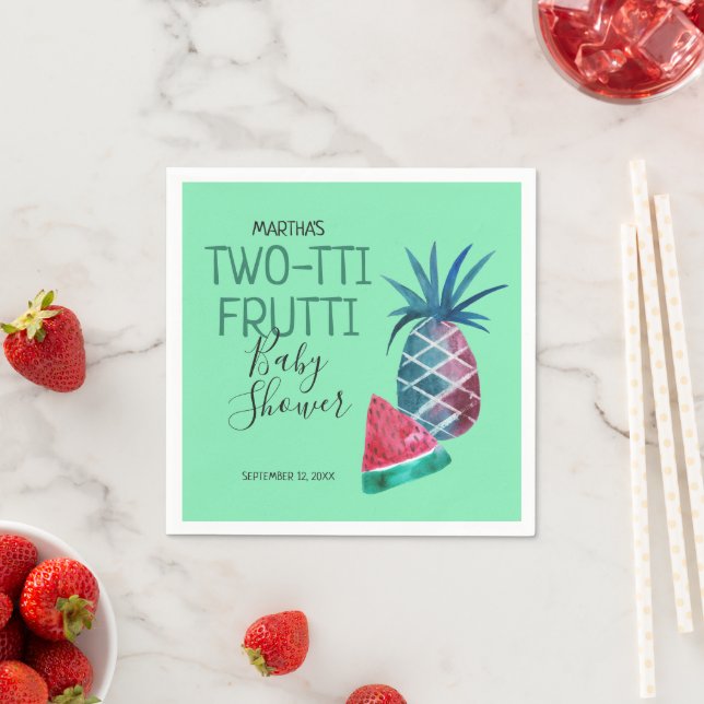 Two-tti Frutti Fruit Baby Shower Napkin (Insitu)