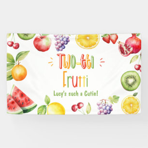 Two-tti frutti such a Cutie 2nd birthday Banner