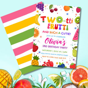 Two-tti Frutti Such a Cutie, 2ND Fruits Summer Invitation
