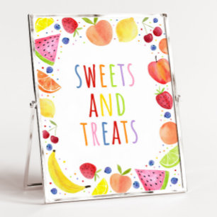 Two-tti Frutti Sweets & Treats Party Sign