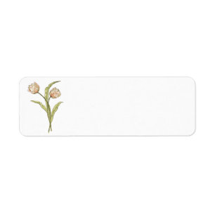 Two Tulips Return Address Labels