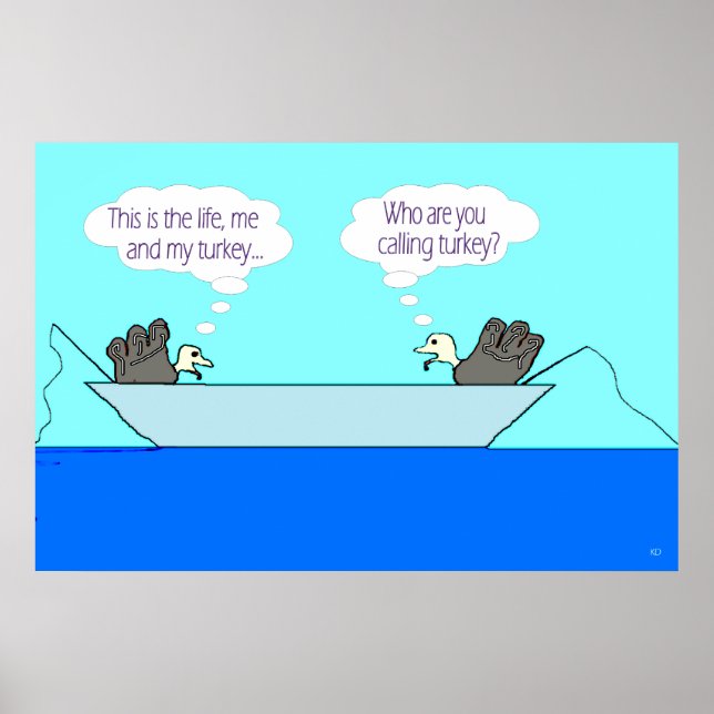 Two Turkeys - My Turkey Poster (Front)