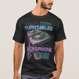 Two Turntables And A Microphone Mens T-shirt