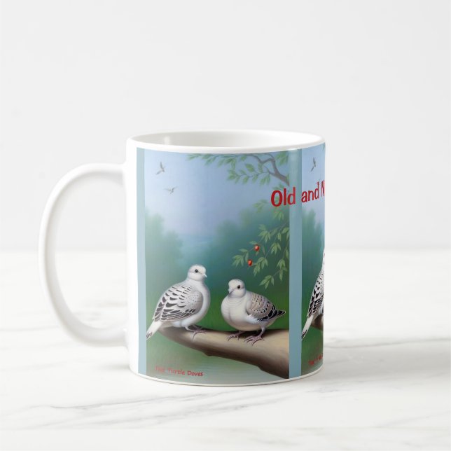 Two Turtle Doves, 2nd Day of Christmas mug (Left)