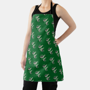 Two Turtle Doves Cut-Out Stencil Retro Style 8 Apron