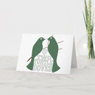 Two Turtle Doves Holiday Card