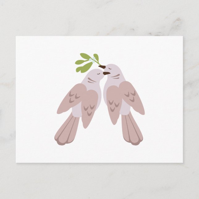 Two Turtle Doves Postcard (Front)