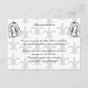 Two Tuxedo Groom Gay Wedding Insert