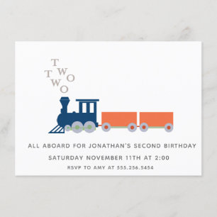 Two Two Train Invitation