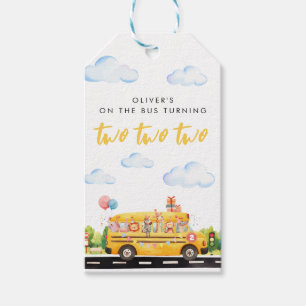 Two Two Two School Bus Gift Tags