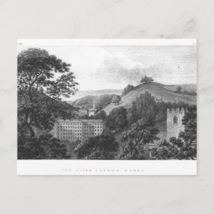 Two Upper Cotton Works, New Lanark Textile Postcard